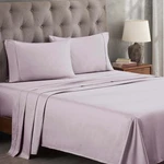 Luxury Egyptian Cotton 300TC Bed Sheet Set, Full, Lilac, Deep Pocket. Fixed Price $90.99.