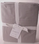 Pottery Barn 700-THREAD-COUNT Sateen Queen Sheet Set, Smoke Gray (has Tiny Spot). Fixed Price $147.95.