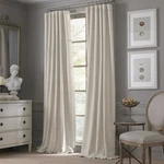 Valeron Estate Window Single Panel Flax Beige Neutral Curtain Cotton Linen 108". Fixed Price $163.00.