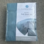 Comfort Bay Microfiber, Luxuriously Soft 4PC Full Sheet Set Brand New! Teal. Fixed Price $10.00.