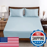 Shunjie.home Bamboo Viscose Fitted Sheet Twin Size Only 400 Thread Count 8-16. Fixed Price $34.35.