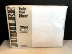 Vintage Solid White Twin Flat Sheet Percale Cannon Mills Jubilee Usa. Fixed Price $11.98.