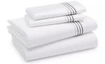 $1150 Frette Hotel H.c Cruise King Sheet Set White Slate Grey Nautical Italy. Fixed Price $899.00.