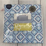 Trina Turk Sheet Set Full White Blue Sonia Diamond Geometric Colorful Modern. Fixed Price $39.99.