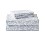 Laura Ashley Crestwood Pastel Grey Queen Flannel Bed Linen Set 100 Cotton. Fixed Price $101.19.