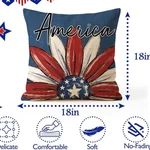 Pack 18X18 Inch Patriotic American Flag Throw Pillow Covers Usa 4TH July Decor. Fixed Price $19.99.
