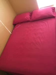 Happy Chic Jonathan Adler Full Sheet Set Magenta Embroidery With New Flat. Fixed Price $39.00.
