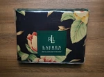 Nos Ralph Lauren Deep Fitted Sheet Full Charleston Black Floral English Country. Fixed Price $295.00.