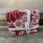 Pottery Barn Nordic Christmas Percale Sheet Set Full Red White Holiday Spot Nwot. Fixed Price $139.95.