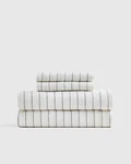 Nwot Quince European Linen Sheet Set Pencil Stripe 4 Piece King. Fixed Price $149.00.
