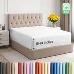 Extra Deep Pocket 400 Thread Count Fitted Sheet Only, 100% Cotton By Cgk Linens. Fixed Price $51.99.