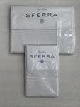 Sferra Grande Hotel White Full/queen Flat Sheet & 2 Pillowcases New. Fixed Price $289.00.