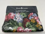 New Ralph Lauren Isadora Iii Queen Flat Sheet Black Florals Cossette Roses. Fixed Price $275.00.