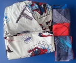 Marvel Spiderman 6 Pc Queen Bed Set Flat/fitted Sheets 4 Pillowcases Great Story. Fixed Price $44.99.