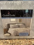 Cuddl Duds Heavyweight Cotton Flannel Gray Snowflake Twin Sheet Set New. Fixed Price $28.99.
