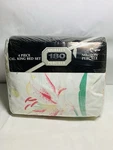 Vtg 80S Royale King Sheet Set Cotton Polyester 180 Blend Flat Fitted Pillowcases. Fixed Price $35.00.