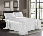 Satin Sheets King 4-PIECE, White Hotel Luxury Silky Bed Extra Soft 18. Fixed Price $60.99.