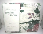 Waverly Garden Room Twin Sheet Set 60% Cotton 200 Thread Ct. Fixed Price $49.99.