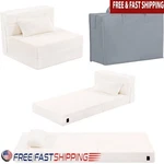 Kids Folding Mattress Sofa Bed Portable No Assembly Cozy Nap Couch Throw Pillow. Fixed Price $121.58.