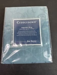Cuddledown Queen Flat Sheet 400TC Sateen Jacquard Lagoon Nip Cotton. Fixed Price $99.99.