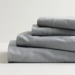 Cuddl Duds Heavyweight Flannel Queen 100% Brushed Cotton Sheet Set Grey Heather. Fixed Price $47.79.