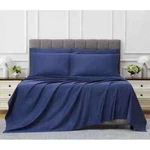 Kirkland Signature 680 Thread Count Piece Sheet Set - Queen Vintage Indigo New. Fixed Price $94.99.