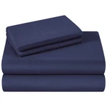 4 Pcs Full Navy Blue Bed Sheets Extra Soft Brushed Microfiber 1800 Deep Pocket. Fixed Price $35.15.