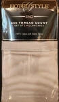 Hotel Style 600 Thread Count Cotton Sateen Weave Soft Silver King Pillowcase Set. Fixed Price $12.99.