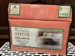 Queen Size Bedsheets Hotel Bamboo & Aloe Vera Coral Color 6PC-STAYS Cool Soft. Fixed Price $34.89.