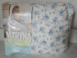 Y2K Vintage Martha Stewart Twin Sheet Set 3PC Premium Light Blue Floral 1999 New. Fixed Price $29.00.