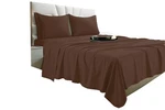 Vacco Sheet Set - Luxury Hotel 1800 Series California King, Brown. Fixed Price $49.99.