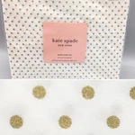 4PC Kate Spade Gold Shimmer Dots Queen Sheet Set Cotton Holidays Christmas. Fixed Price $89.99.