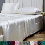 4PCS Satin Silk Sheet Set Bed Fitted W/ Pillowcase Wrinkle Free Full Size. Fixed Price $20.89.