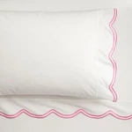 Pottery Barn Teen Loveshackfancy Embroidered Scallop Sheet Set. Fixed Price $79.50.