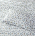 True North By Sleep Philosophy Flannel Queen Sheet Set Flurries Snowflakes. Fixed Price $23.00.