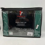 Tribeca Living Queen Sheet Set Emerald Green 4 Piece Deep Pocket. Fixed Price $29.95.