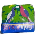 Vtg Dan River Twin Sheet Set Birds Parrots Tropical Finla Green Kids Nip Os Rare. Fixed Price $44.97.