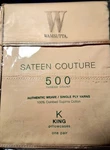 Wamsutta King Pillowcases Pair 100% Combed Subpima Cotton Sateen Couture New. Fixed Price $28.99.