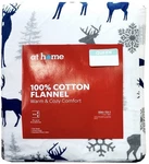 Queen Cotton Flannel Sheet Set Deep Pocket Warm Heavyweight Winter Bedding Deer. Fixed Price $45.05.