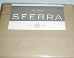 Sferra Leonardo Taupe King 4 Pc. Sheet Set Italian Spun Cotton Percale New. Fixed Price $369.90.