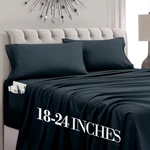 Mocassi King Size 4-PIECE Bed Sheet Set 1800 Premium Hotel Quality Microfiber. Fixed Price $56.77.
