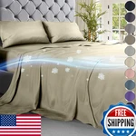Decolure Cooling Sheets Queen Set 4PCS Luxurious Ultra-soft Bed. Fixed Price $49.19.