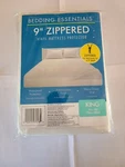 Bedding Essentials 9 Zippered Waterproof Vinyl Mattress Protector King Size. Fixed Price $17.50.