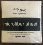 Jc Penney Home - Queen Microfiber Sheet Set (1 Flat, Fitted, 2 Pillow Cases). Fixed Price $20.00.