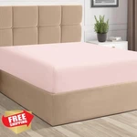 Pizuna Full Fitted Sheet Light Pink, 100% Cotton 400 Tc Sateen 15" Deep Pocket. Fixed Price $68.45.