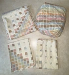 Vintage Tastemaker Jp Stevens Geometric Pastel 1983 Double Full Sheet Set Retro. Fixed Price $27.50.