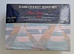 Jumbo Pocket Cal King Sheet Set New Vtg Fine Lines By Springs 180 DP86-SEDONA. Fixed Price $89.99.