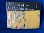 Vtg Nwt Ralph Lauren Full Fitted Sheet No-iron Evelyn Yellow 100% Cotton. Fixed Price $85.50.