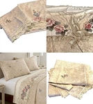 Jessica Mcclintock Vintage Bedding Rose Lace Full Sz Flat Sheet & Pillowcase Set. Fixed Price $39.99.