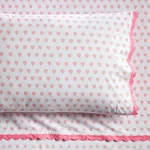 Best Seller Pottery Barn Roller Rabbit Hearts Organic Sheet Set Pink Full. Fixed Price $90.99.